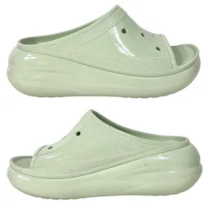 Crocs Crush Platform Slides Sandals High Shine Light Green W11/M9 Chunky Shoes thumbnail 1