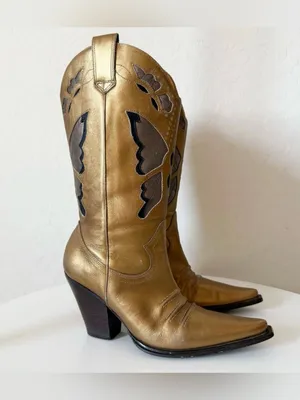 DIBA bronze butterfly cowgirl boots thumbnail 4