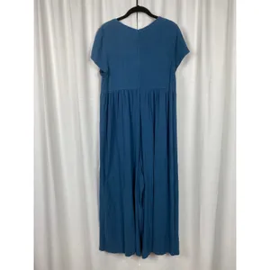 Natural Life Blue Avery Wide Leg Linen Blend Jumpsuit Sz.XS/S thumbnail 10