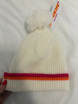 Dunkin Donuts Beanie White thumbnail 2