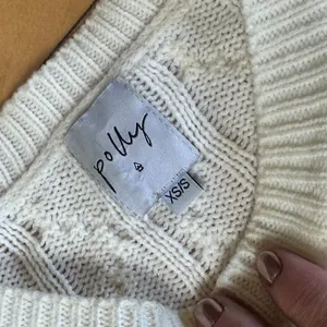 PRINCESS POLLY Cream Cable Knit Sweater Set Cropped Mini Skirt Size XS/S thumbnail 7