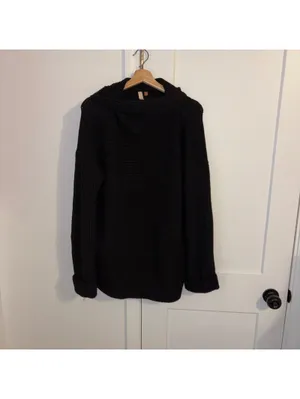 Pilcro By Anthropologie $158 Woman’s S Oversized Black Knit Pullover Sweater thumbnail 2