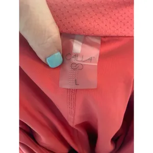 Calia Side Pleat‎ Golf Skort size Large Pink thumbnail 3