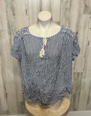 Stripped blouse Blue Size XL thumbnail 1