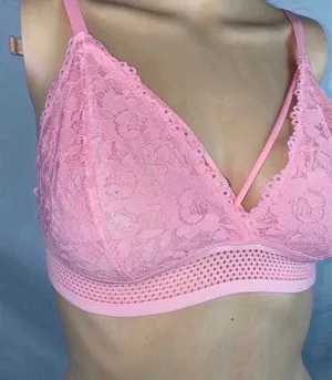 Lace Bralette Pink Size M thumbnail 6