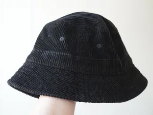 Urban Outfitters Bucket Hat Women's Black Excellent Corduroy Cotton Streetwear thumbnail 1