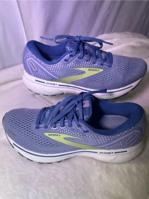 Brooks Ghost Women's Running Shoe - Lavender/Green thumbnail 2