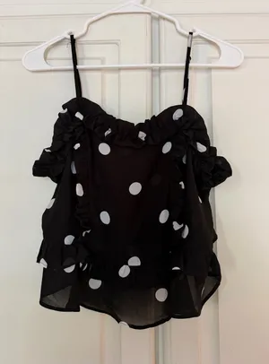 Romeo + Juliet Couture Polka top tank top thumbnail 1