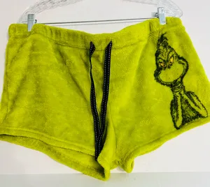 Dr Seuss The Grinch Fuzzy Shorts thumbnail 1