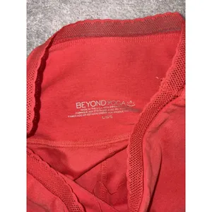 Beyond Yoga Spacedye Allure High Waisted Leggings Red Ash‎ Heather L Lace Trim thumbnail 3