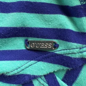 Guess green and blue striped racerback sleeveless stretchy tank top women's XS thumbnail 7