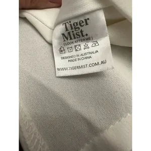 Tiger Mist White Ruffled Cold Shoulder‎ Tie Front Flare Sleeve Crop Top Size L thumbnail 7