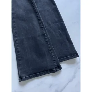 Free People We The Free Jayde Flare Jeans 25 Washed Black High Rise Corset Onyx thumbnail 7