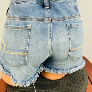 American Eagle Womens 12 360 Super Stretch Shortie Denim Peekaboo Shorts thumbnail 5