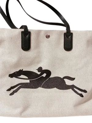 Longchamp Paris Women Epure Canvas Shoulder Bag Tote thumbnail 1