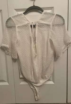 Abercrombie and Fitch white bodysuit thumbnail 2