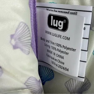 Lug Flapper SE Quilted Convertible Crossbody Bag Love Waves Purple Stripes NWOT thumbnail 12