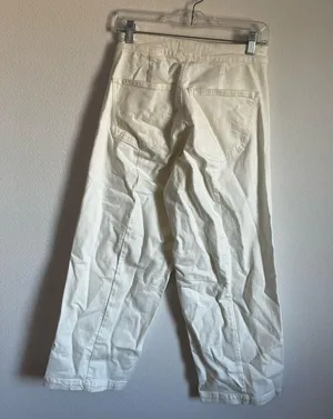 Madewell The Curvy Emmett Wide-Leg Jean in Tile White Welt Pocket Edition SZ 27 thumbnail 11