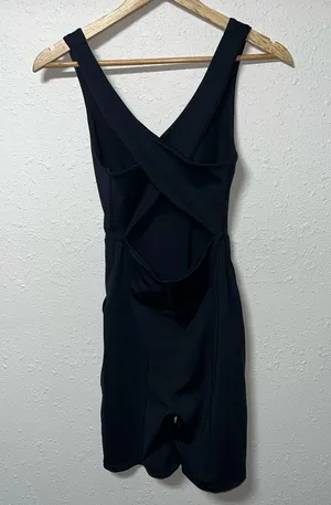 FP Movement Black V-Neck Jumpsuit with Wide‎ Straps thumbnail 2