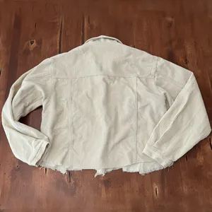 Pol Cream Distressed Button Front Corduroy Jacket thumbnail 6