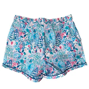 Roller Rabbit Womens Size Medium Pink Floral Winter Bari Print Drawstring Shorts thumbnail 2