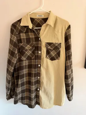 flannel Brown Size M thumbnail 1