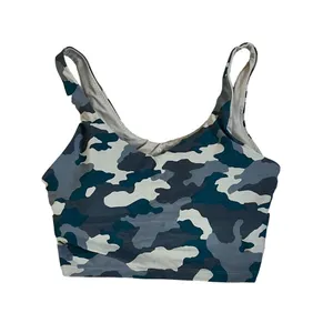 Aerie OFFLINE Real Me Longline Camo Sports Bra XL Wirefree Padded Yoga Gym thumbnail 4