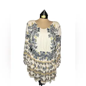 Free People‎ Moonlight Drive Mini Peasant Dress Boho Women’s Small thumbnail 3