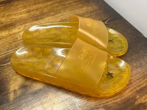 Coach gold Eylssa jelly slide sandals  size 7 thumbnail 1
