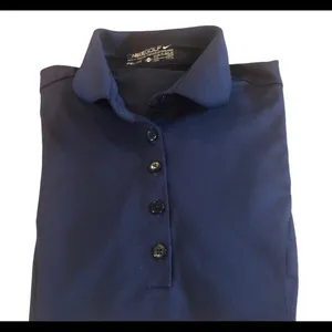 Nike Golf Navy Dri Fit Golf Polo SS Shirt Top XS/2 thumbnail 2