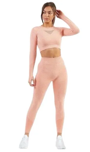 AYBL peach marl motion seamless leggings - medium thumbnail 1