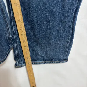 Old Navy Extra High-Rise Sky-Hi Wide Leg Jeans Dark Wash Blue Stretch‎ Size 14 thumbnail 5