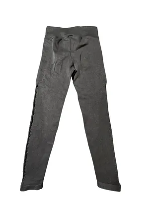 Aerie Offline Seamless Macrame Leggings Gray High Waisted Ribbed Yoga Pants M thumbnail 4