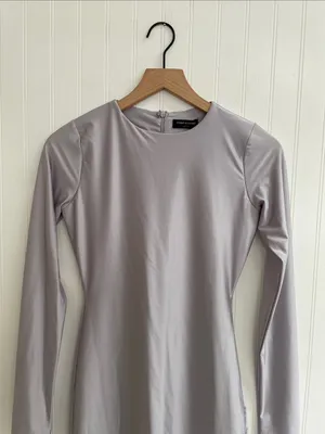 NAKED WARDROBE Figure U Out Mini Dress Long Sleeve Bodycon Size L NWT thumbnail 5