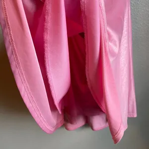 Lucy in the Sky Dress Pink Large Shimmer Sleeveless Tie Back Mini Homecoming thumbnail 7