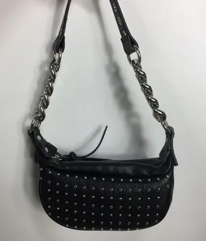 Urban Outfitters Studded Chain Strap Mini Bag Black thumbnail 4