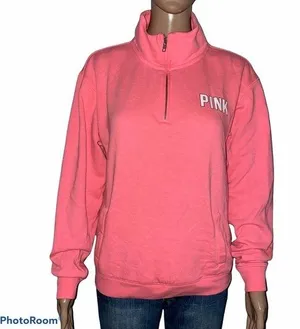 PINK - Victoria's Secret VS PINK 1/4 zip pullover sweatshirt thumbnail 1