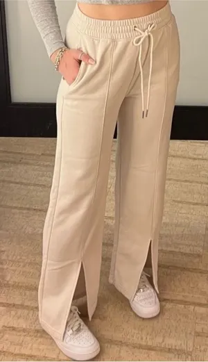 Abercrombie Split Hem Wide Leg Sweatpants Medium thumbnail 1
