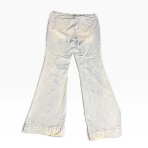 Laurie Felt Silky Denim Flare Jeans 1X Tall Light Wash Wide Hem Pockets thumbnail 2