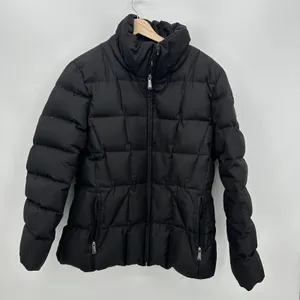 Calvin Klein Womens Black Puffer Jacket XL Duck‎ Down Fleece Lined Quilted Coat thumbnail 1