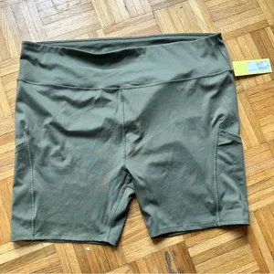 New All In Motion Army Green Bike Shorts Size 4X thumbnail 3