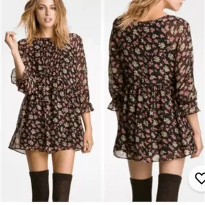 Free People Size 4 Ditsy Floral Mini Tunic Whimsical Dress Fairy Grunge thumbnail 2