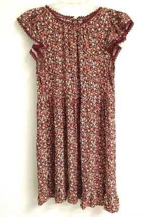 NWT Wild Fable brown Daisy print Granny floral dress XS‎ thumbnail 1