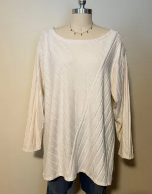 Anthropologie Maeve Cream Sweater Top thumbnail 1