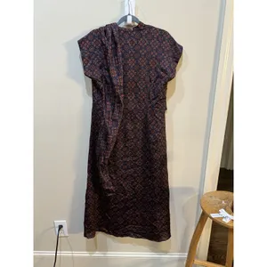 New Club Monaco‎ Women's Drape Neck Red Dress Size 6 Retail $269 Geometric thumbnail 5