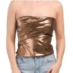 Zara‎ metallic top thumbnail 1