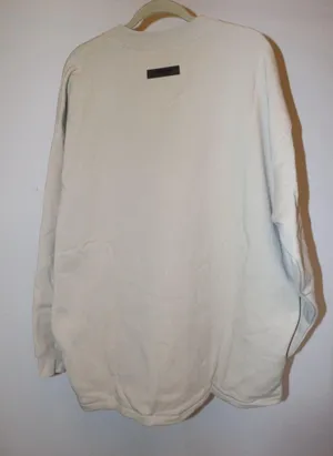 Fear of God Essentials Beige Relaxed Crewneck Sweatshirt thumbnail 8