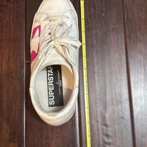 Golden Goose superstar‎ White / Pink leather women's sneakers size 35 thumbnail 7