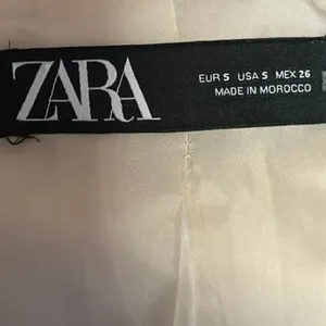 Zara Cream White Double Breasted Notch Collar Button Blazer Coat Jacket Size S thumbnail 4
