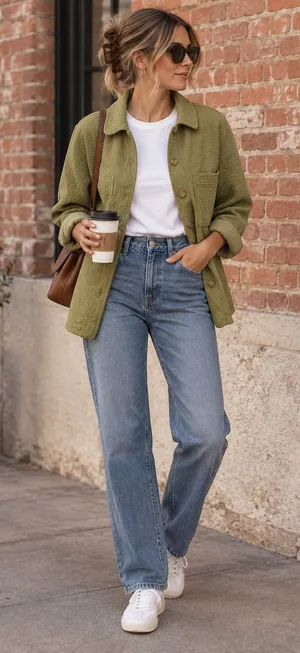 Madewell Diamond Jacquard Quilted Shirt Jacket Green Cotton Shacket XXS thumbnail 1
